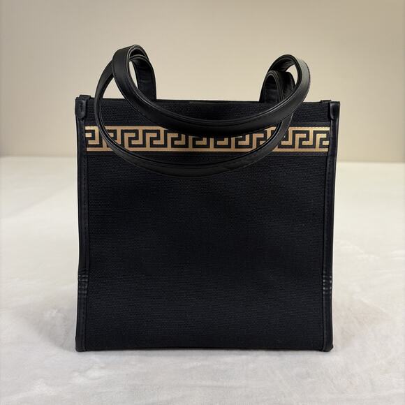 Versace Fragrances Canvas Bag Black Gold Travel Purse Handbag VIP GWP. New - Picture 11 of 16